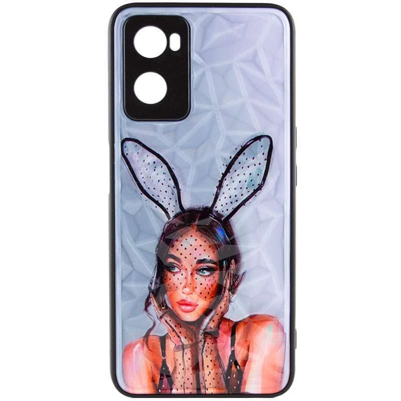 Стеклянный чехол Prisma Ladies на Oppo A57s – Rabbit. Фото 3 из 5
