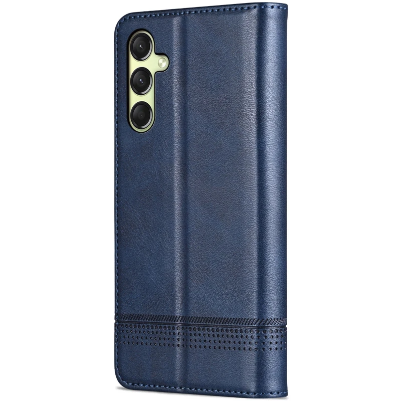 Шкіряний чохол-книжка AZNS Classic series для Samsung Galaxy A26 5G – Dark Blue. Фото 2 з 4