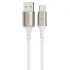 Дата кабель Proove Flex Metal USB to Type-C 3A (1m) – White. Фото 1 з 2