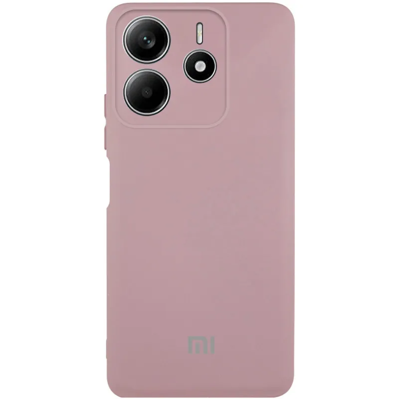 Чехол Silicone Case Lakshmi Premium L с закрытой камерой для Xiaomi Redmi Note 14 5G – Розовый / Pink Sand. Фото 1 из 2