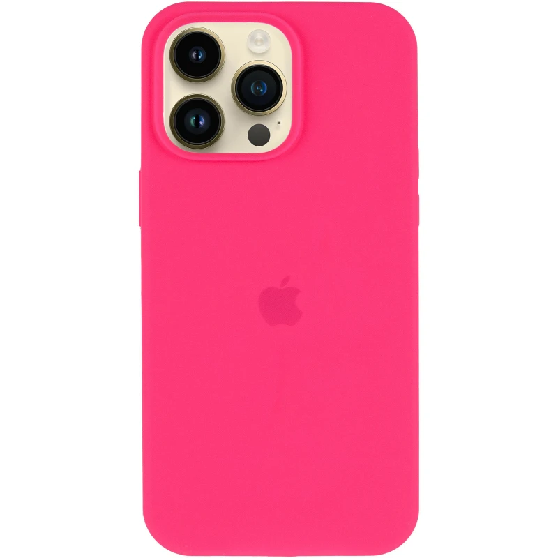 Чехол Silicone Case (AA) Logo with MagSafe для Apple iPhone 16e (6.1") – Розовый / Barbie pink. Фото 3 из 6