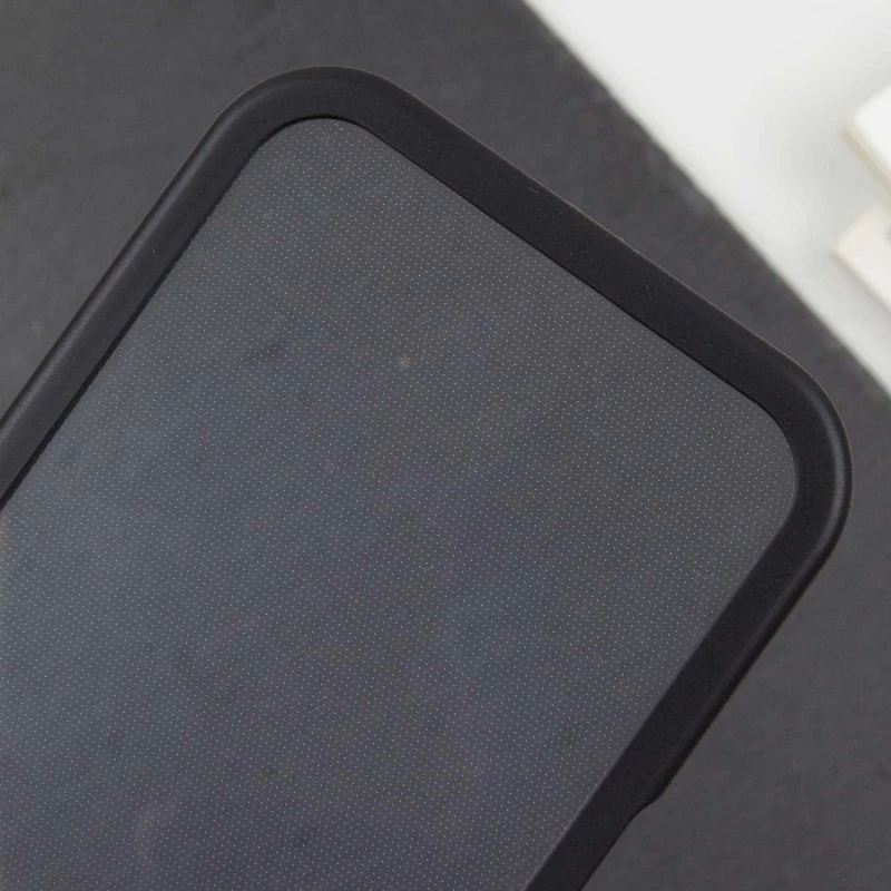 Прозорий силіконовий чохол з кольоровою на окантовкою на Apple iPhone 16 – Black. Фото 10 з 10