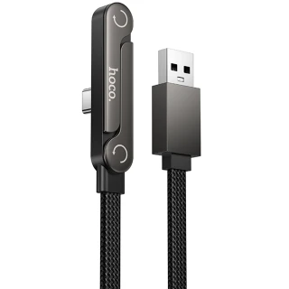 Дата кабель Hoco U150 Exquisite side plug and stand USB to Type-C 36W (1.2m) фото 1 из 6