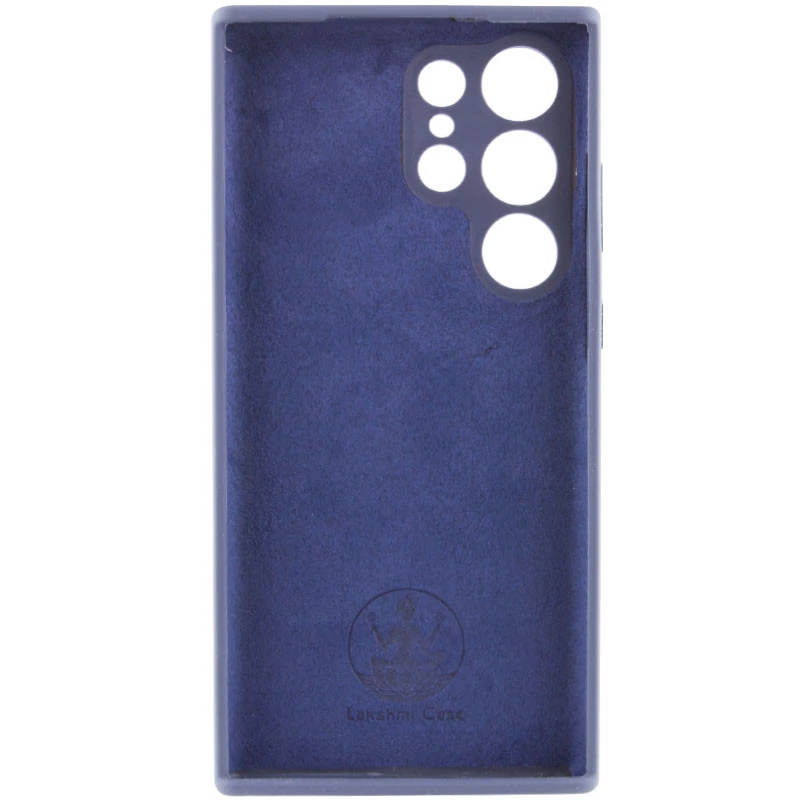 Чохол Silicone Case Lakshmi Premium L з закритою камерою на Samsung Galaxy S23 Ultra – Темно-синій / Midnight blue. Фото 3 з 7