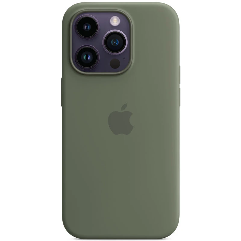 

Чохол Silicone case Premium з Magsafe на Apple iPhone 14 Pro Max (6.7") (Зелений / Olive)