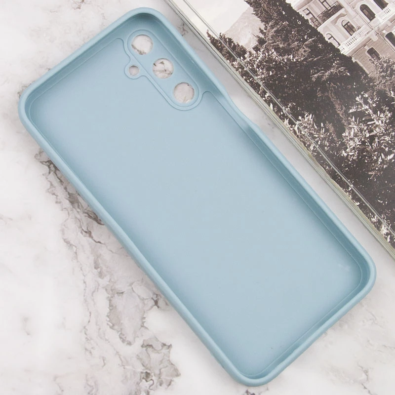 Кольоровий силіконовий чохол із захистом камери на Samsung Galaxy A24 4G – Сірий / Smoky Gray. Фото 6 з 9