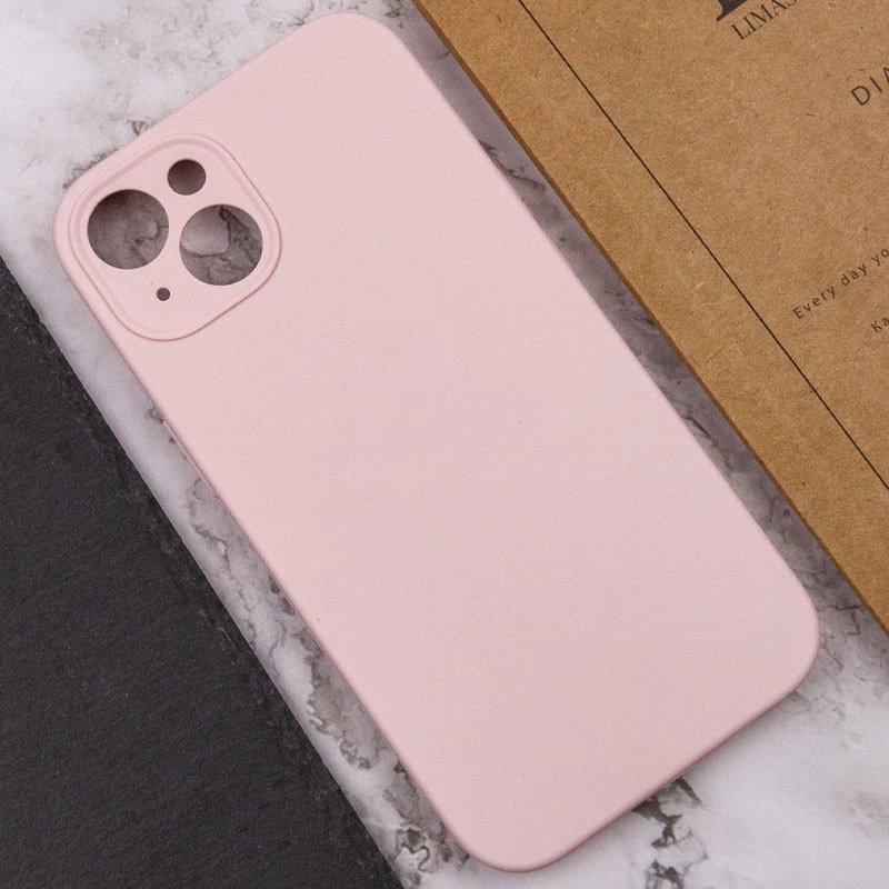 Чехол с закрытым низом Silicone Case для Apple iPhone 16 Plus – Розовый / Chalk Pink. Фото 10 из 13