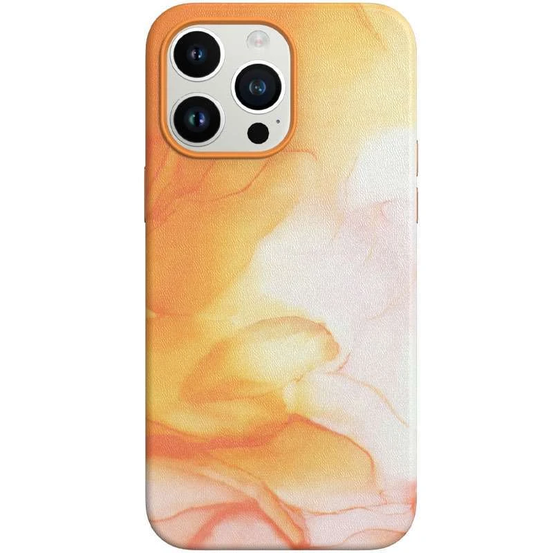 

Кожаный чехол Figura с MagSafe для Apple iPhone 13 Pro (6.1") (Orange)