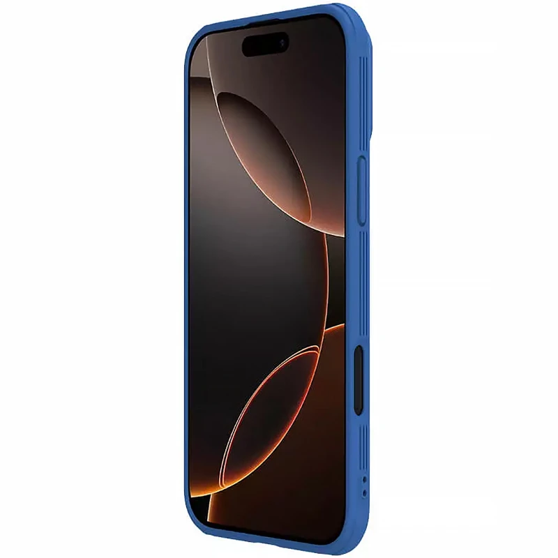 Пластикова накладка Nillkin Pro зі шторкою для камери та магнітом на Apple iPhone 16 Pro Max – Blue. Фото 5 з 6
