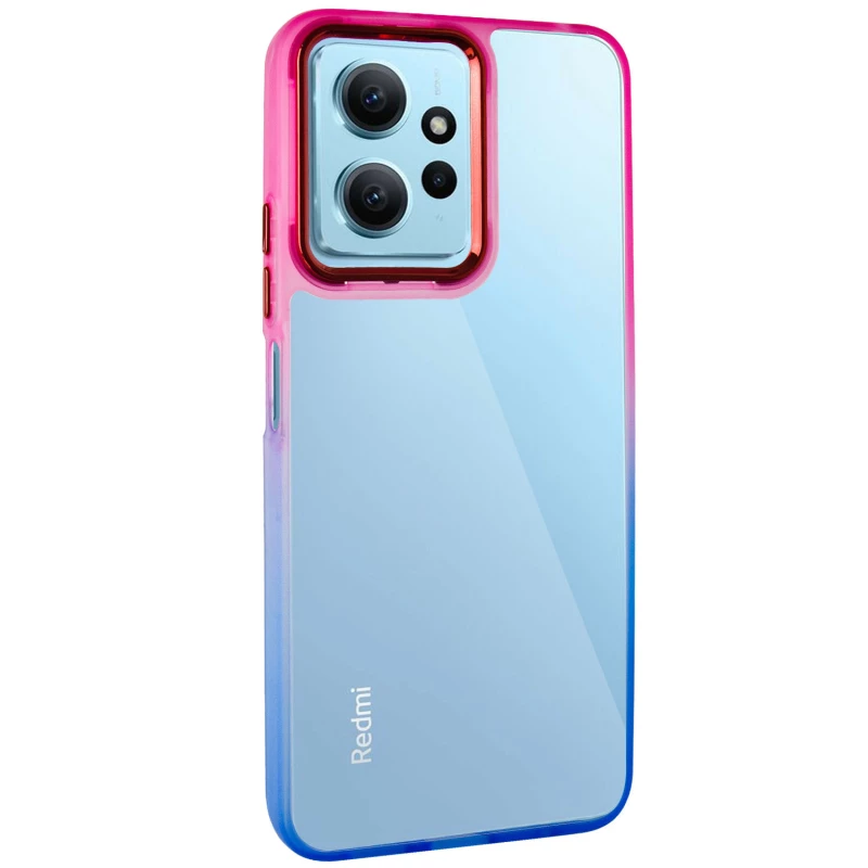 Силіконовий чохол фреш на Xiaomi Redmi Note 12 4G – Синій / Рожевий. Фото 2 Силіконовий чохол фреш на Xiaomi Redmi Note 12 4G – Синій / Рожевий. Фото 2 з 9