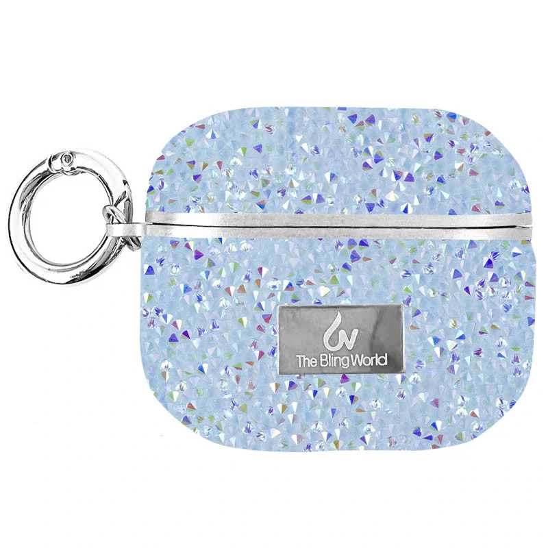 TPU чохол Bling World Rock Diamond для навушників AirPods Pro / Airpods Pro 2 – Блакитний. Фото 2 з 4