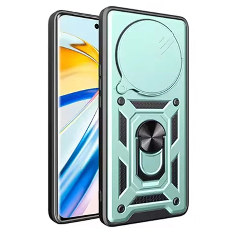 Протиударний чохол Serge Ring з захистом камери на Xiaomi Redmi A3 – Зелений. Фото 2 з 3