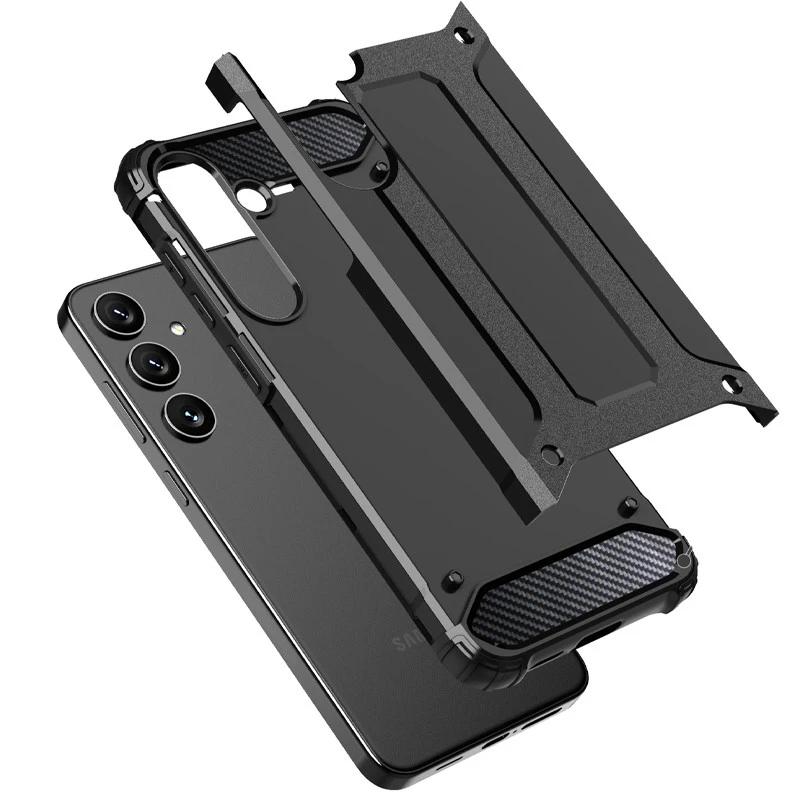 Противоударный чехол с усиленными углами Immortal для Samsung Galaxy S26+ – Черный. Фото 6 из 6