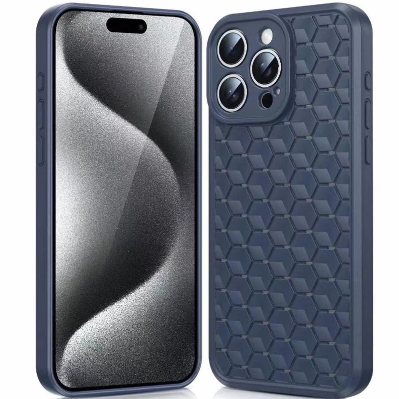 

Силиконовый чехол сотами для Xiaomi Redmi 13C (Темно-синий / Midnight blue), Темно-синій / midnight blue