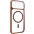 Чохол TPU GETMAN Moon Clear with MagSafe для Apple iPhone 12 (6.1") – Brown. Фото 2 з 6