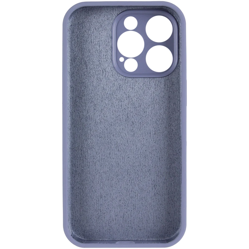 Чохол Silicone Case з захистом камери на Apple iPhone 15 Pro (6.1") – Сірий / Lavender Gray. Фото 6 з 9