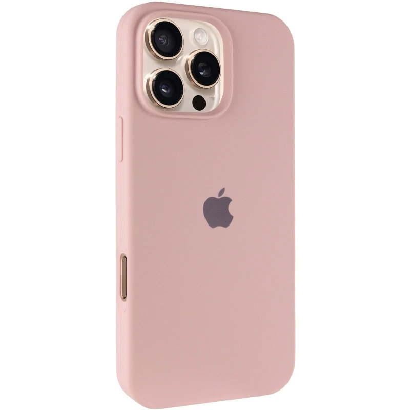 Чехол Silicone Case с закрытым низом для Apple iPhone 16 Pro Max – Розовый / Pink Sand. Фото 2 из 8