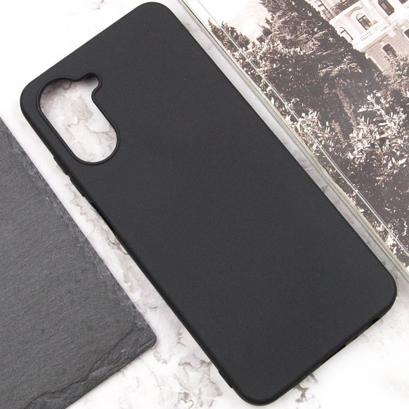 Кольоровий силіконовий чохол на Realme 10 4G – Чорний. Фото 4 з 6