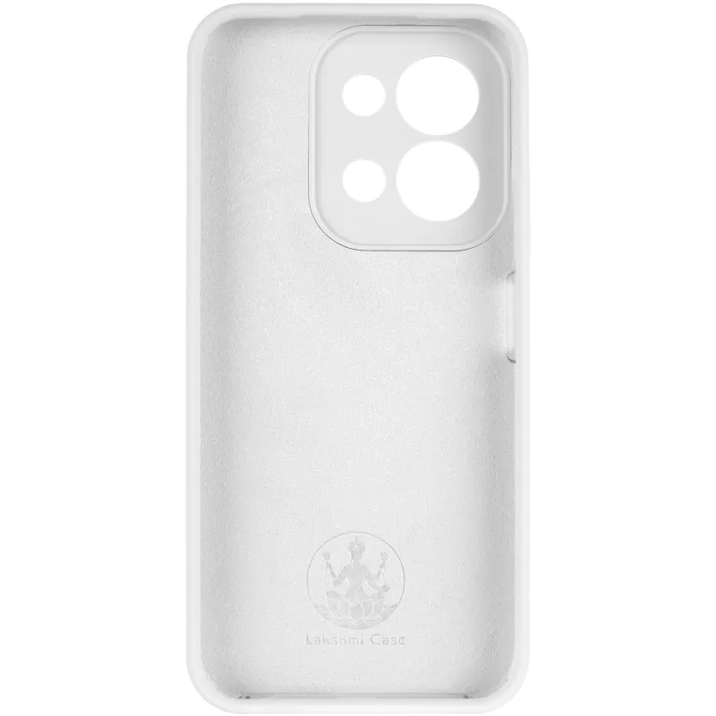 Чехол Silicone Case Lakshmi Premium з закритою камерою на Xiaomi Redmi 15C (EU) – Белый / White. Фото 4 из 6