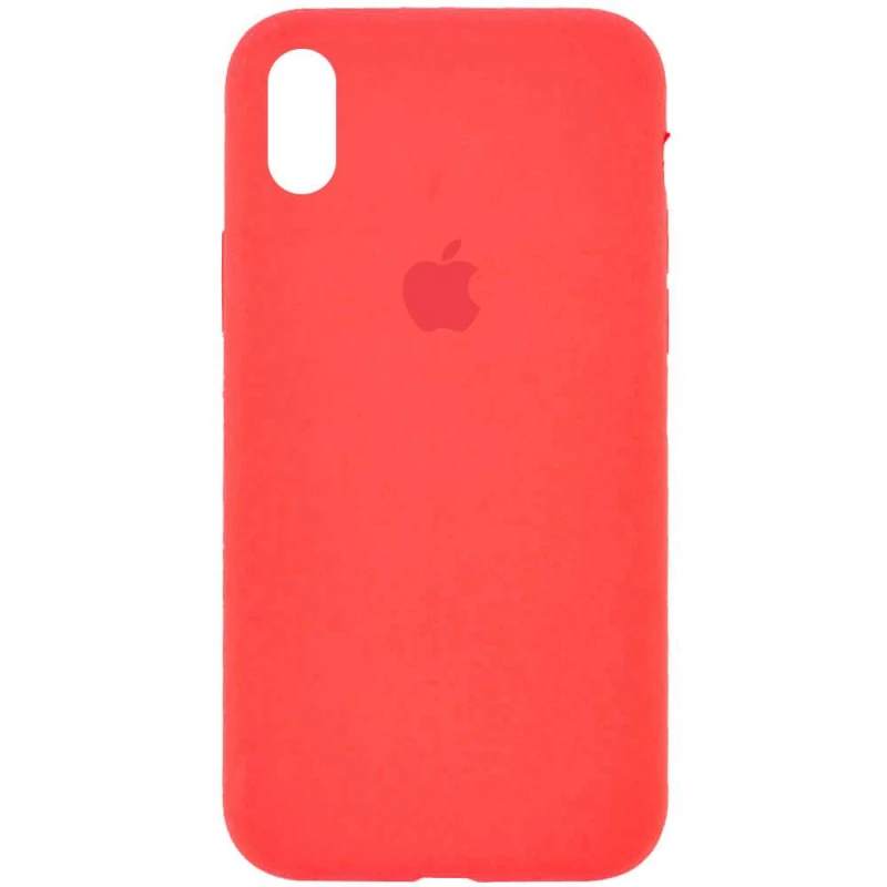 

Чехол Silicone Case с закрытым низом для Apple iPhone XS (5.8") (Оранжевый / Pink citrus), Помаранчевий / pink citrus