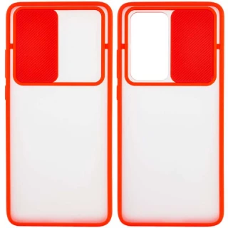 Матовий силіконовий чохол зі шторкою для камери на Huawei P40 Pro фото 1 з 5