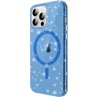 Зоряний чохол з MagSafe на Apple iPhone 12 Pro Max (6.7") — Blue