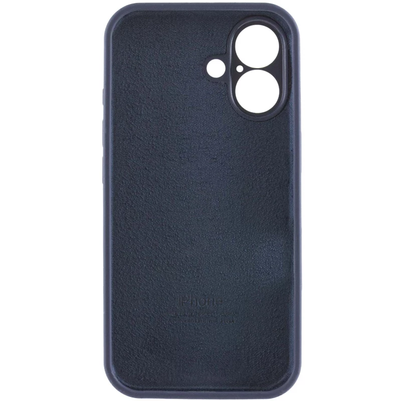Чохол Silicone Case з захистом камери на Apple iPhone 16 Plus – Темно-синій / Midnight blue. Фото 6 з 7