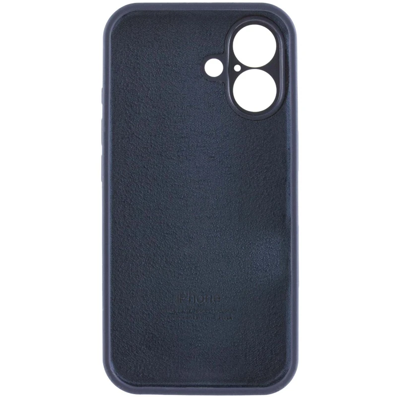 Чохол Silicone Case з захистом камери на Apple iPhone 17 (6.3") – Темно-синій / Midnight blue. Фото 3 з 3
