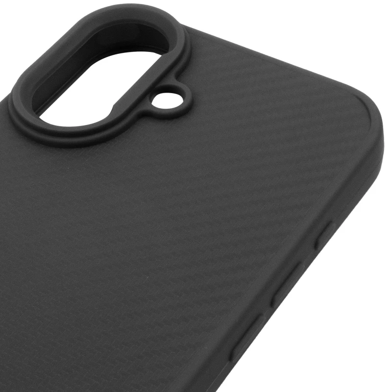 TPU чехол Carbon Protective with Magsafe для Apple iPhone 16 Plus – Black. Фото 7 из 8