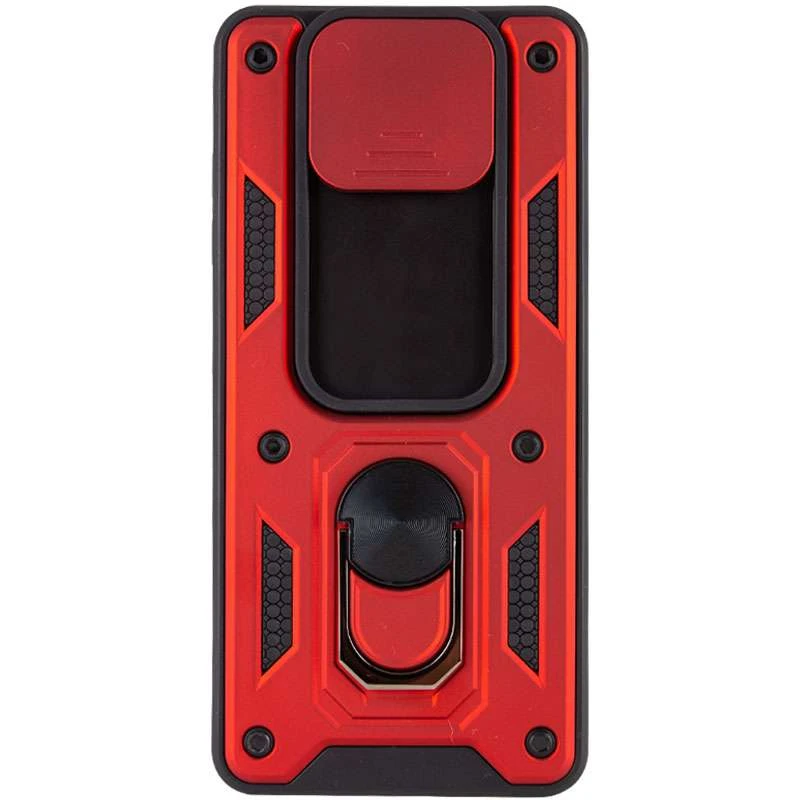 Ударопрочный чехол Serge Ring с защитой камеры для Xiaomi Poco X3 NFC / Poco X3 Pro – Красный. Фото 3 из 5