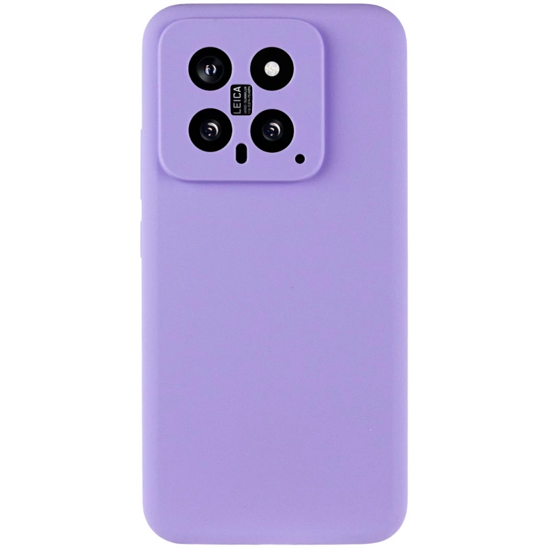 Чохол Silicone Case Lakshmi Plus з закритою камерою на Xiaomi 14 – Бузковий / Dasheen. Фото 4 з 11
