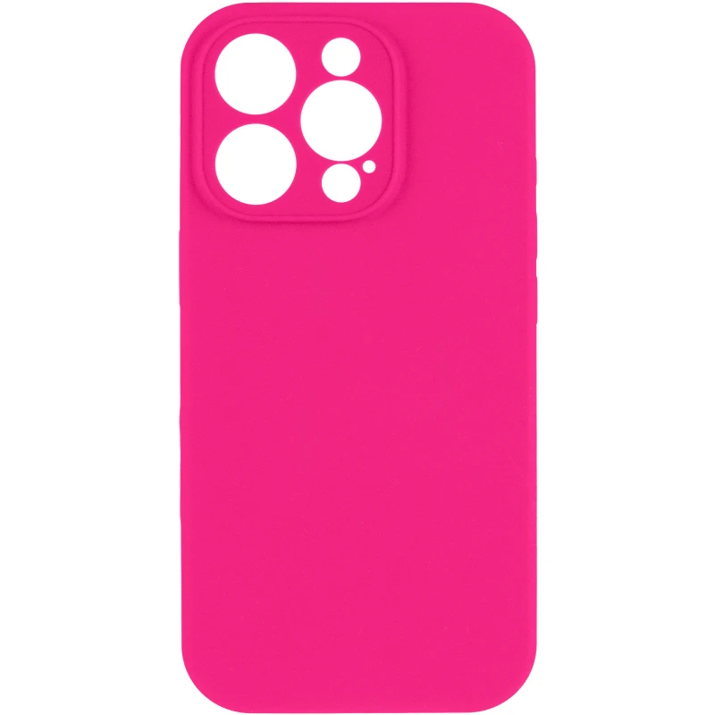 Чехол Silk Full Camera Protective (AA) NO LOGO для Apple iPhone 15 Pro (6.1") – Розовый / Barbie pink. Фото 3 из 7