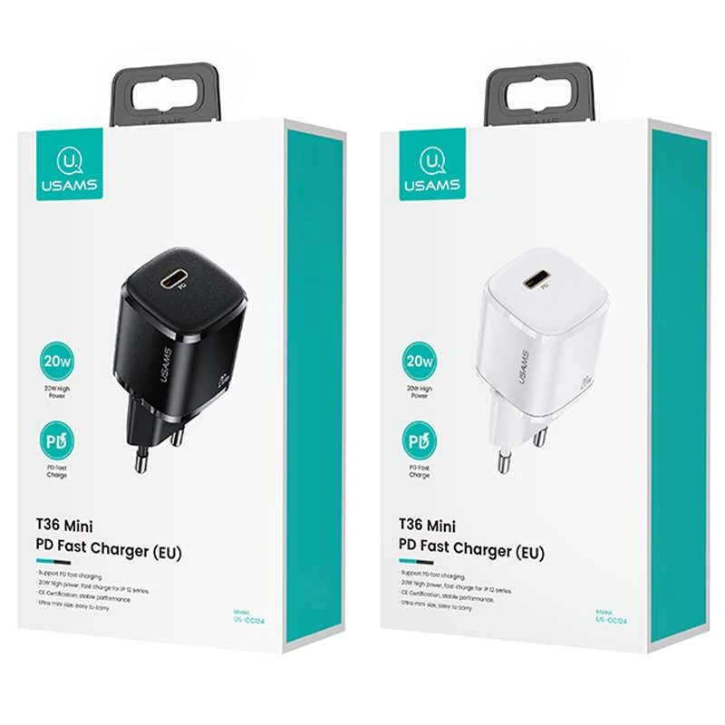 МЗП Usams US-CC124 T36 20W Super Si (1Type-C/20W) фото 2 з 2