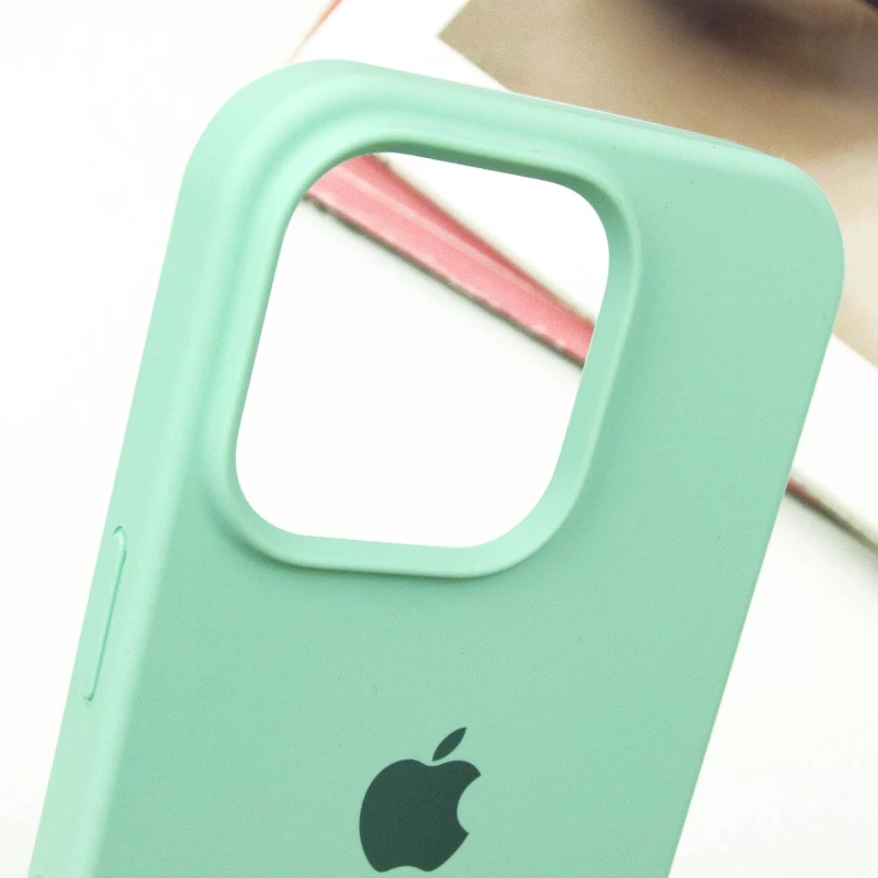 Чехол Silicone Case с закрытым низом для Apple iPhone 15 Pro Max (6.7") – Бирюзовый / Turquoise. Фото 3 из 5