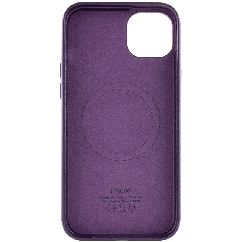 Шкіряний чохол Silicone Case Premium з MagSafe на Apple iPhone 14 (6.1") – Deep Violet. Фото 5 з 7
