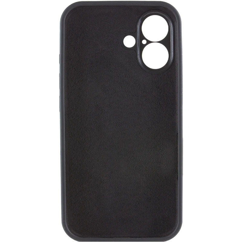 Чехол Silk Full Camera Protective (AA) NO LOGO для Apple iPhone 16 – Черный / Black. Фото 3 из 4