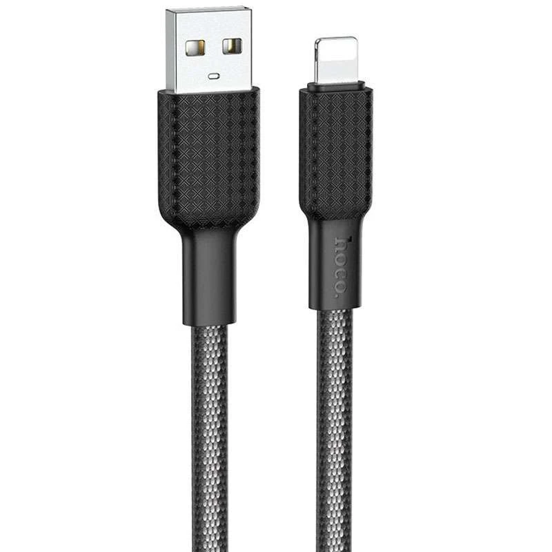 

Дата кабель Hoco X69 Jaeger USB to Lightning (1m) (Black / White)