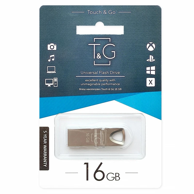 Флеш-накопитель T&G 117 Metal Series USB 3.0 — 16GB – Серебряный. Фото 2 из 2