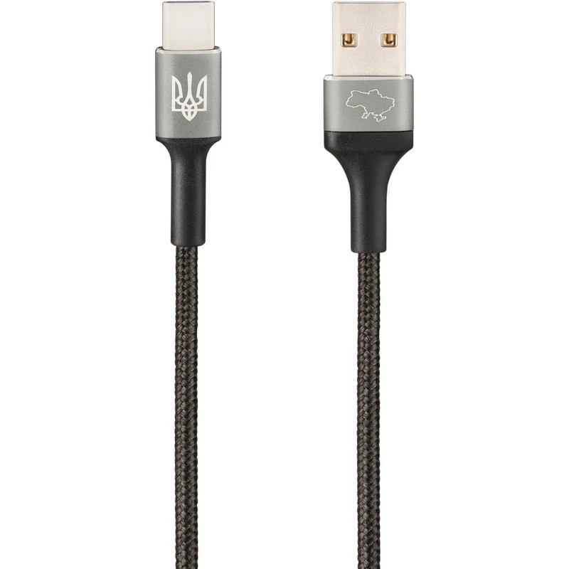 Дата кабель Gelius Strong Ukraine GP-UCN002C USB to Type-C 3A (1.2m) фото 1 из 1