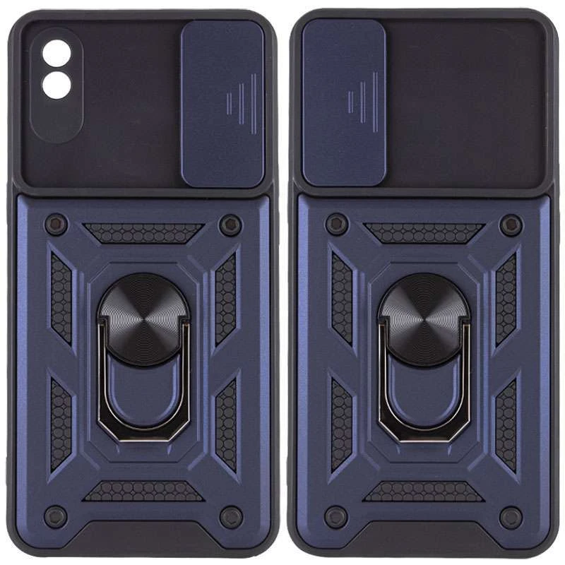 

Протиударний чохол Serge Ring з захистом камери на Xiaomi Redmi 9A (Синій)