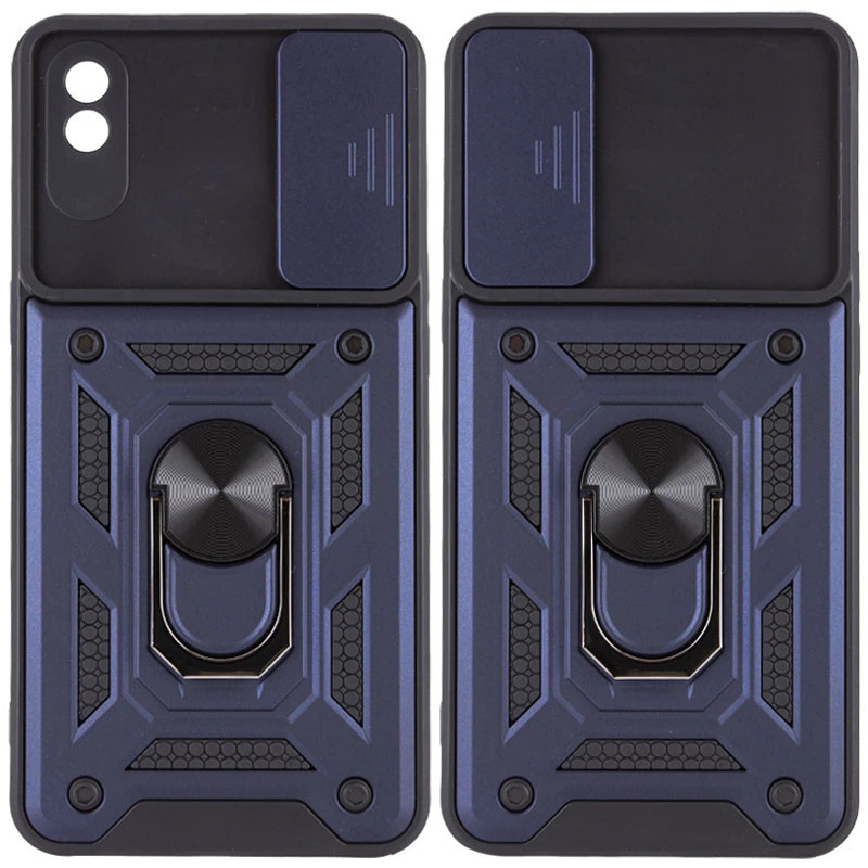 Ударопрочный чехол Ummi Camshield Serge Ring (in box) для Xiaomi Redmi 9A – Синий / Navy. Фото 1 из 1