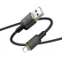 Дата кабель Hoco X128 Benefit USB to Lightning 12W (1m) – Black. Фото 4 з 5