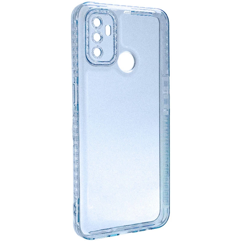 

Силиконовый чехол с узором на Oppo A53 / A32 / A33 (Голубой), Блакитний