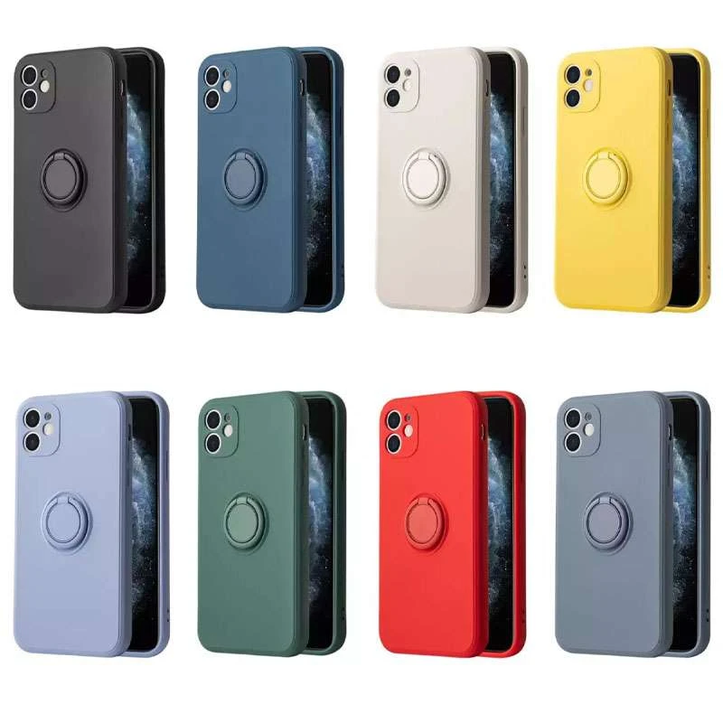 

Чохол Candy Ring з кільцем та захистом камери на Apple iPhone 12 (6.1")