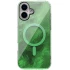 Силіконовий чохол Shiny Mountain (MagFit) для Apple iPhone 16 – Green. Фото 1 з 2