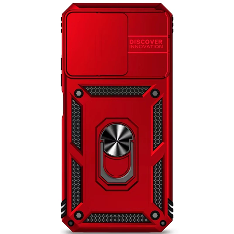 Удароміцний чохол Ummi Camshield Serge Ring (in box) для Xiaomi Redmi 15C (Global) – Червоний / Red. Фото 3 з 3