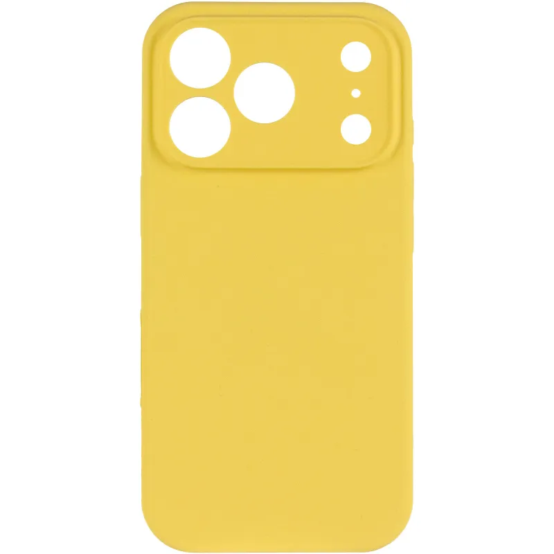 Чехол Silk Full Camera Protective (AA) NO LOGO для Apple iPhone 17 Pro Max (6.9") – Желтый / Yellow. Фото 2 из 5