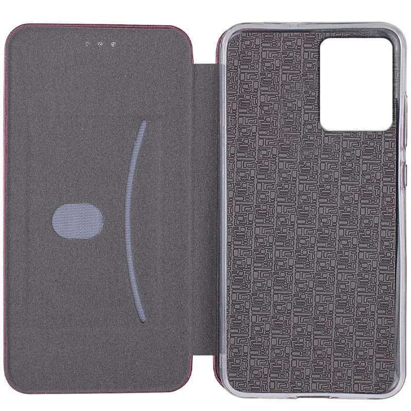 Чохол-книжка класичний на Xiaomi Redmi Note 12 4G – Бордовий. Фото 3 з 3