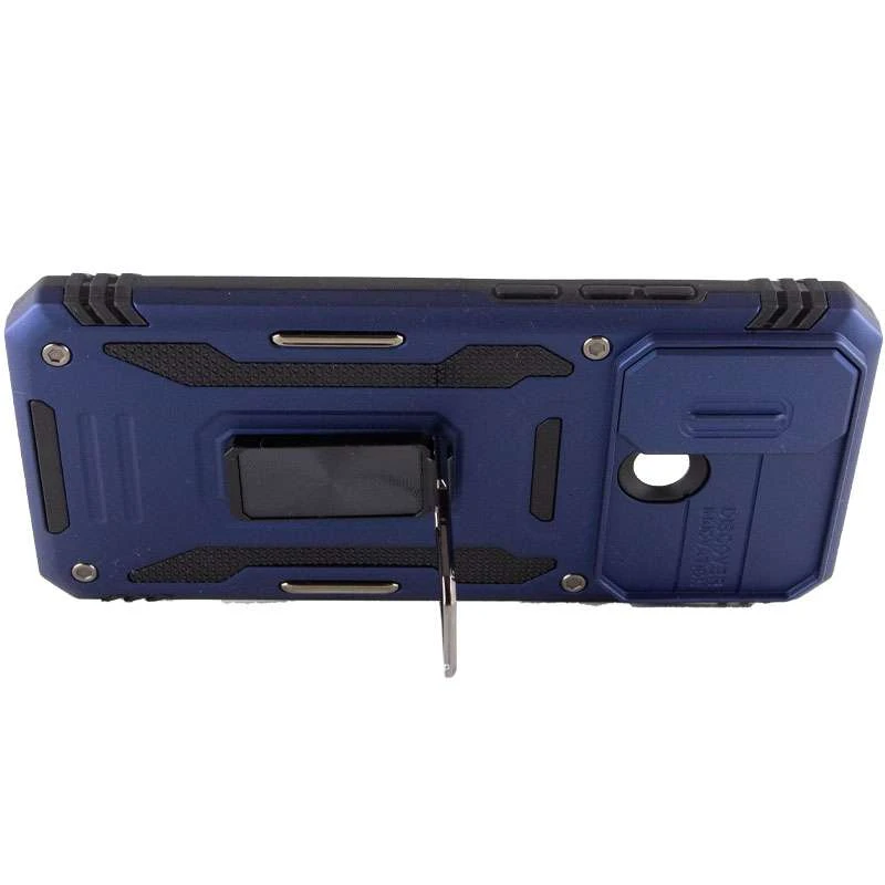 Ударостійкий чохол Square Ring зi шторкою на камеру на Xiaomi Redmi 9C – Синій / Navy. Фото 5 з 6
