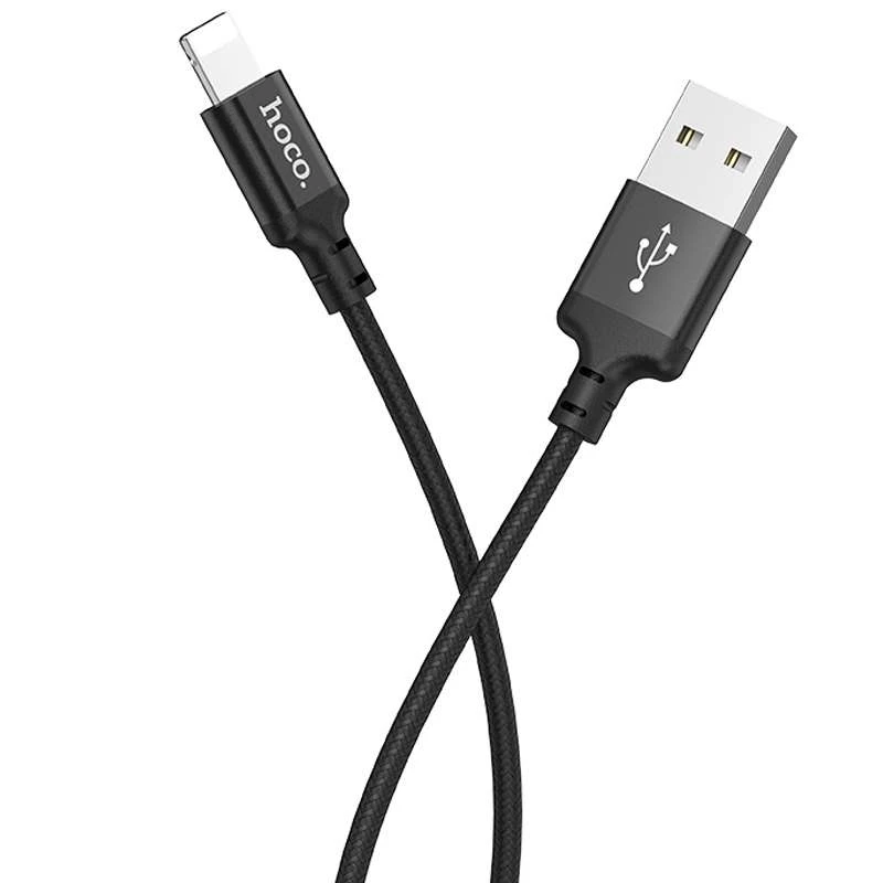 

Дата кабель Hoco X14 Times Speed Lightning Cable (1m) (Черный), Чорний